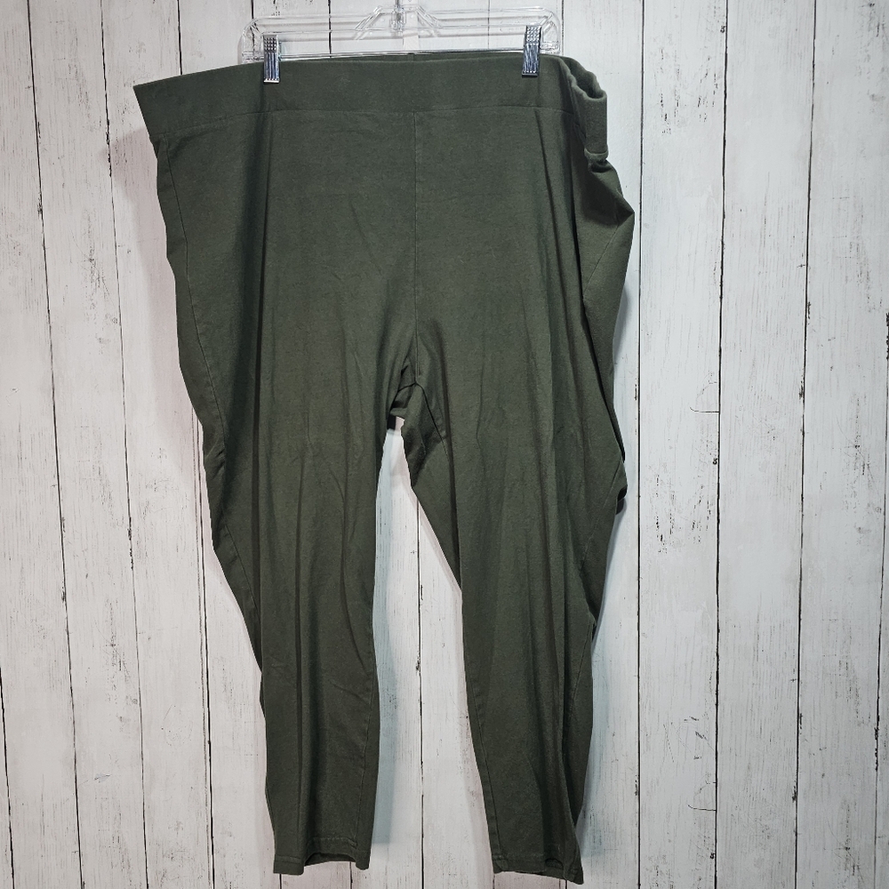 Torrid Women's Cotton Stretch Blend High Rise Leggings Size 6X Green.